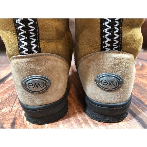 EMU Australia Tan Suede Leather Lined Boots Womens 6 (q7g) - Picture 9 of 10